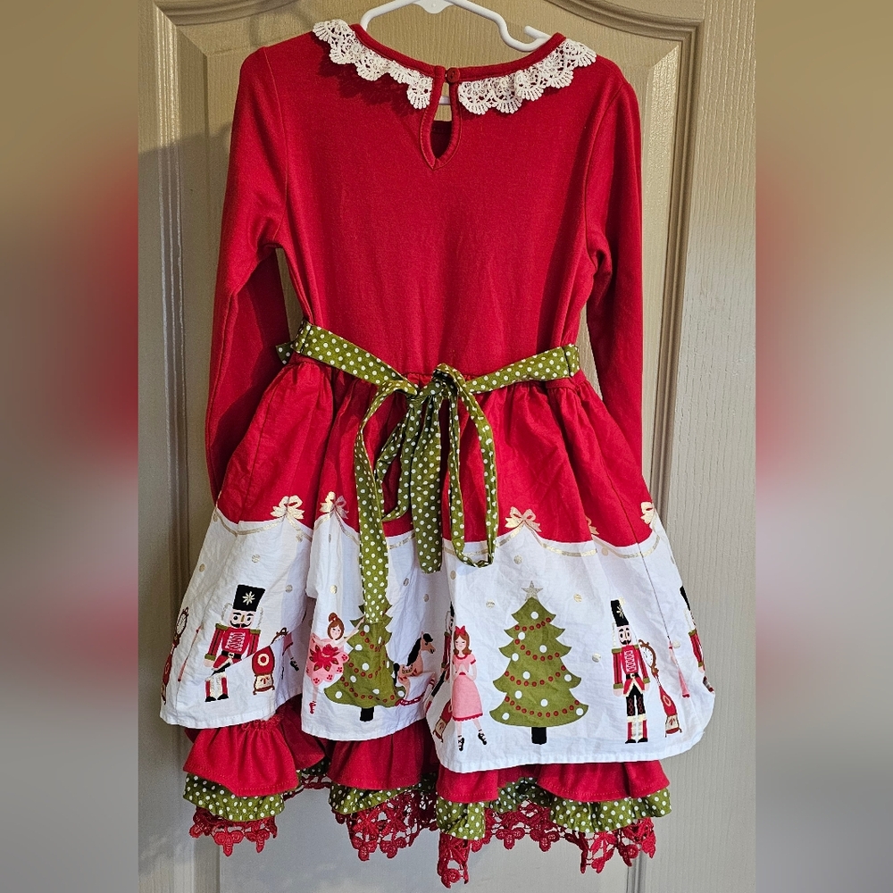 Counting Daisies Designer Girls Darling Christmas Nutcracker Dress Size 4/5 - Picture 5 of 7